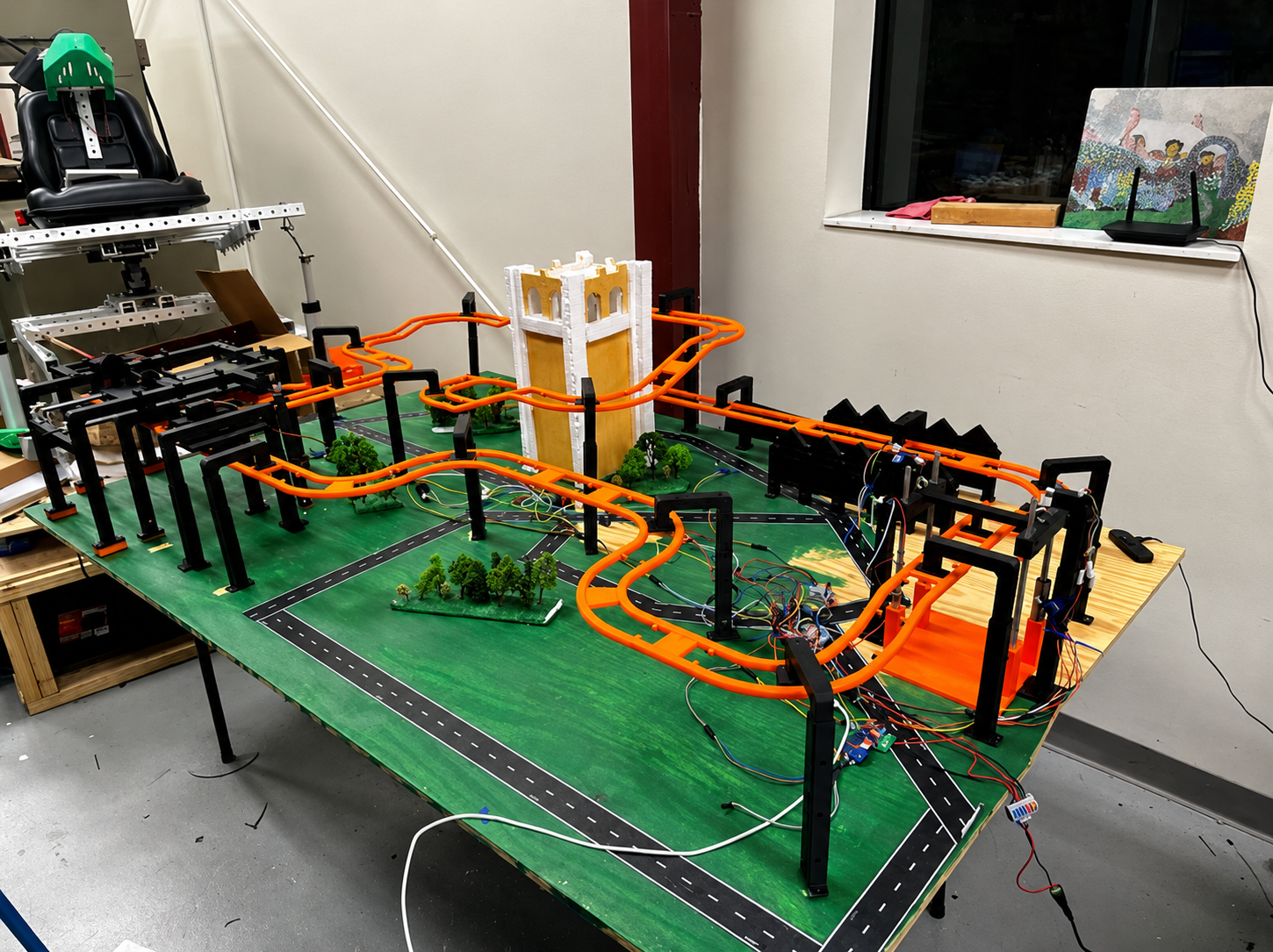 The assembled ride prototype